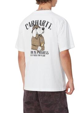 Camisa Carhartt Inspector branca para homem