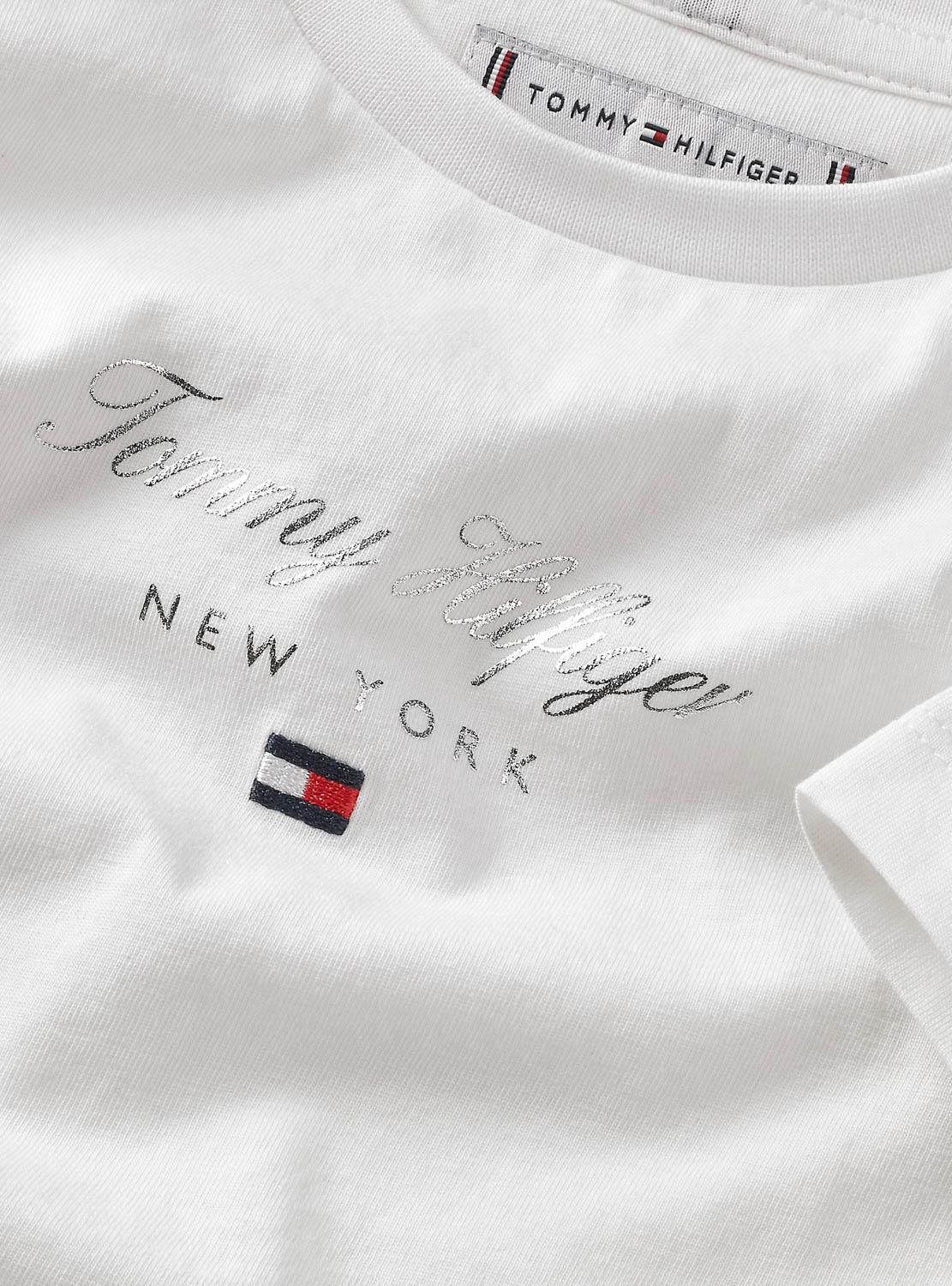 Camiseta Tommy Hilfiger Nyc branca para menina