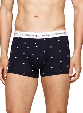 Caixa de cuecas Tommy Hilfiger Print multicoloridas para homem