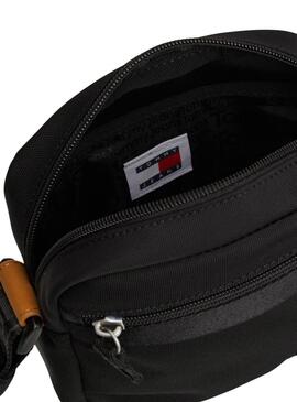 Bolsa Tommy Jeans Daily Reporter preta para homem