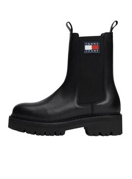 Botas Tommy Jeans Urban Chelsea preto para mulher