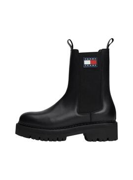 Botas Tommy Jeans Urban Chelsea preto para mulher