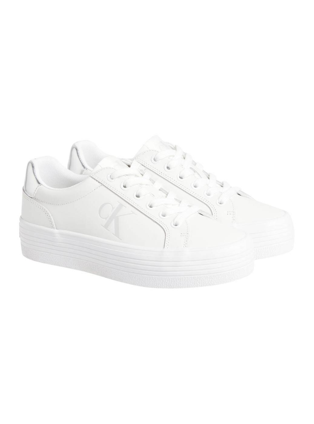 Sapatos Calvin Klein Jeans Bold branco para mulher