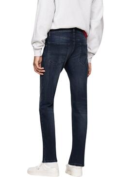 Calça jeans Tommy Jeans Scanton Slim azul para homens