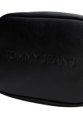 Bolsa Tommy Jeans Essential Must Camera preta para mulher