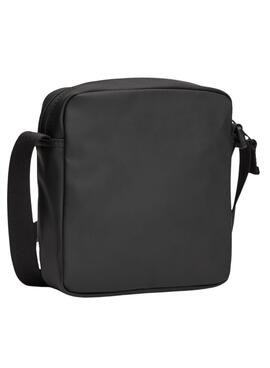 Bolsa Tommy Jeans Essential Crossover Reporter preta para homens