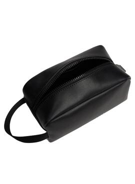 Necessaire Tommy Jeans Leather Washbag preto