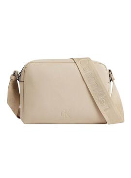 Bolsa Calvin Klein Jeans Ultralight Camera Bag bege para mulher