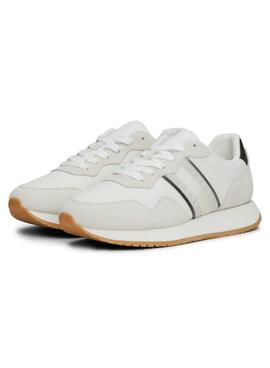 Sapatilhas Tommy Jeans Eva Runner branco para mulher