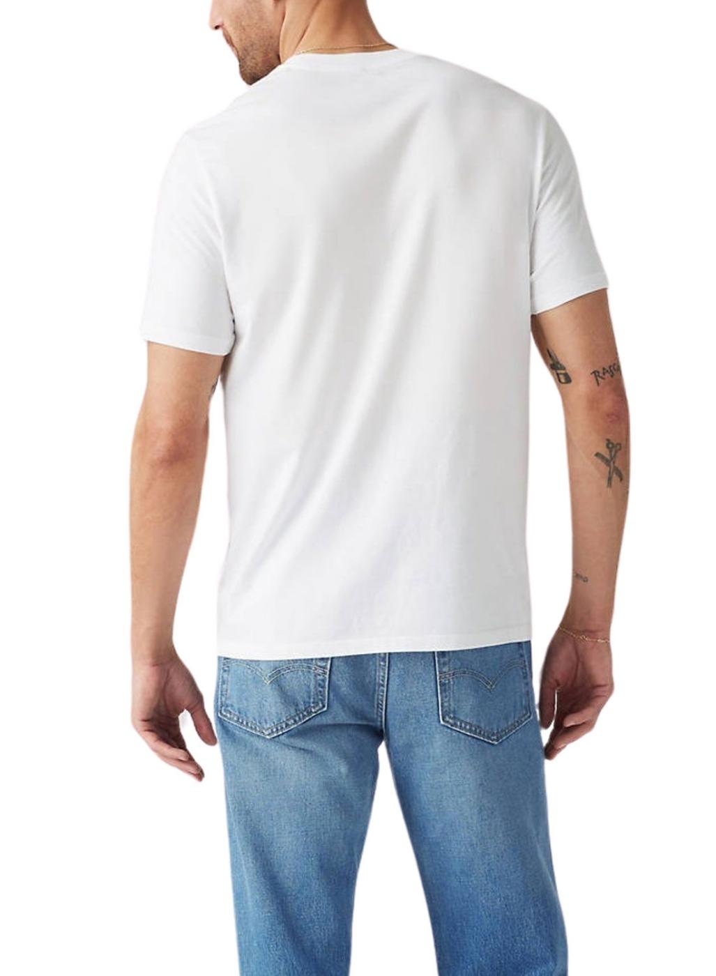 Camiseta Levis Graphic branca para homem