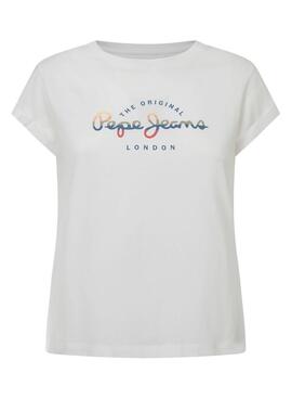 Camiseta Pepe Jeans Evette branca para mulher