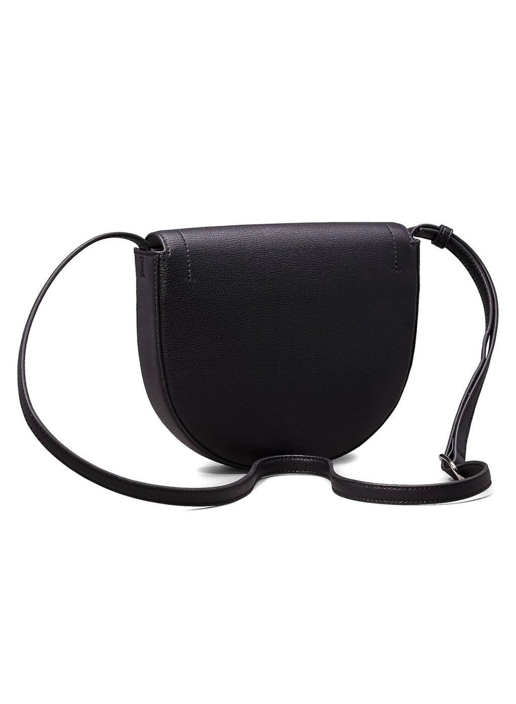 Bolsa Calvin Klein Jeans Saddle Minimal preta para mulher