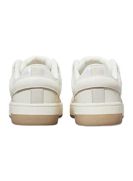 Sapatilhas Calvin Klein Jeans Basket Cupsole bege para mulher