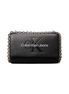 Bolsa Calvin Klein Jeans Sculpted preta para mulher