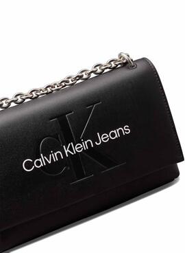 Bolsa Calvin Klein Jeans Sculpted preta para mulher