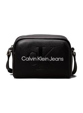 Bolsa Calvin Klein Jeans Camera preta para mulher