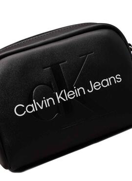 Bolsa Calvin Klein Jeans Camera preta para mulher