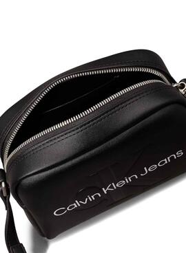 Bolsa Calvin Klein Jeans Camera preta para mulher