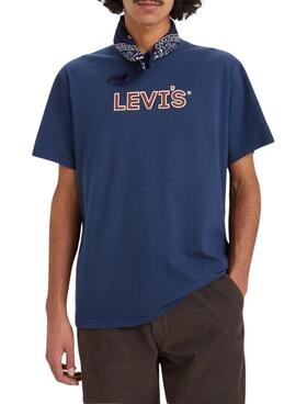 Camiseta Levis Padded azul para homem