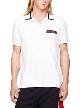 Camisa Polo Tommy Hilfiger Bordada Branca Para Homem