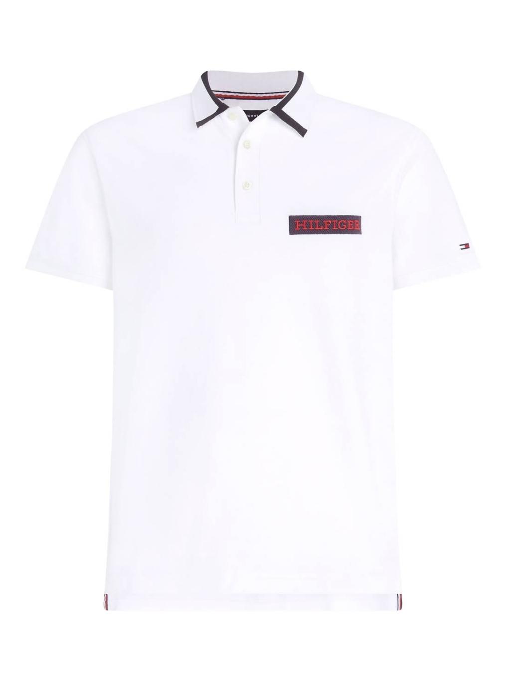 Camisa Polo Tommy Hilfiger Bordada Branca Para Homem