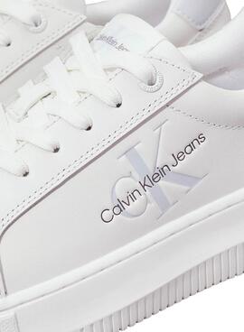 Sapatilhas Calvin Klein Jeans Chunky cupsole branco para mulher