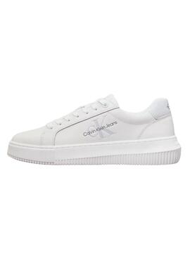 Sapatilhas Calvin Klein Jeans Chunky cupsole branco para mulher