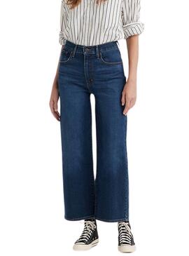 Calça de ganga Levis Coulote Denim para mulher