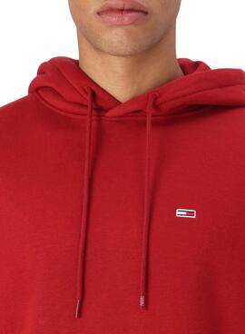 Moletom Tommy Jeans Hoodie vermelho para homem