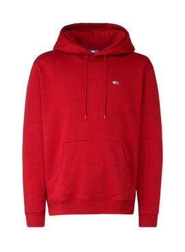 Moletom Tommy Jeans Hoodie vermelho para homem