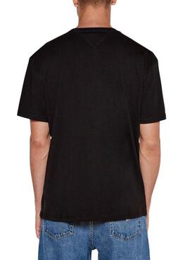 Camiseta Tommy Jeans Entry preta para homem