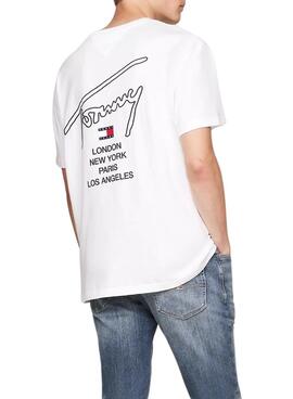 Camiseta Tommy Jeans City branca para homem