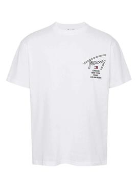 Camiseta Tommy Jeans City branca para homem