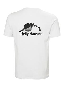 Camisa Helly Hansen Nord branca para homem.