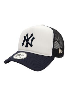 Boné New Era World Series Trucker azul marinho para homens e mulheres