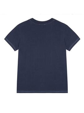T-Shirt Kenzo Logo JB Azul Marinho para Menino