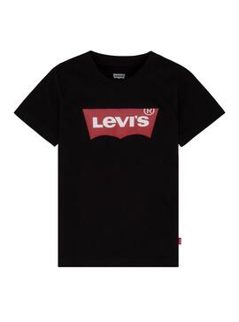 T-Shirt Levis Batwing preto para Menino
