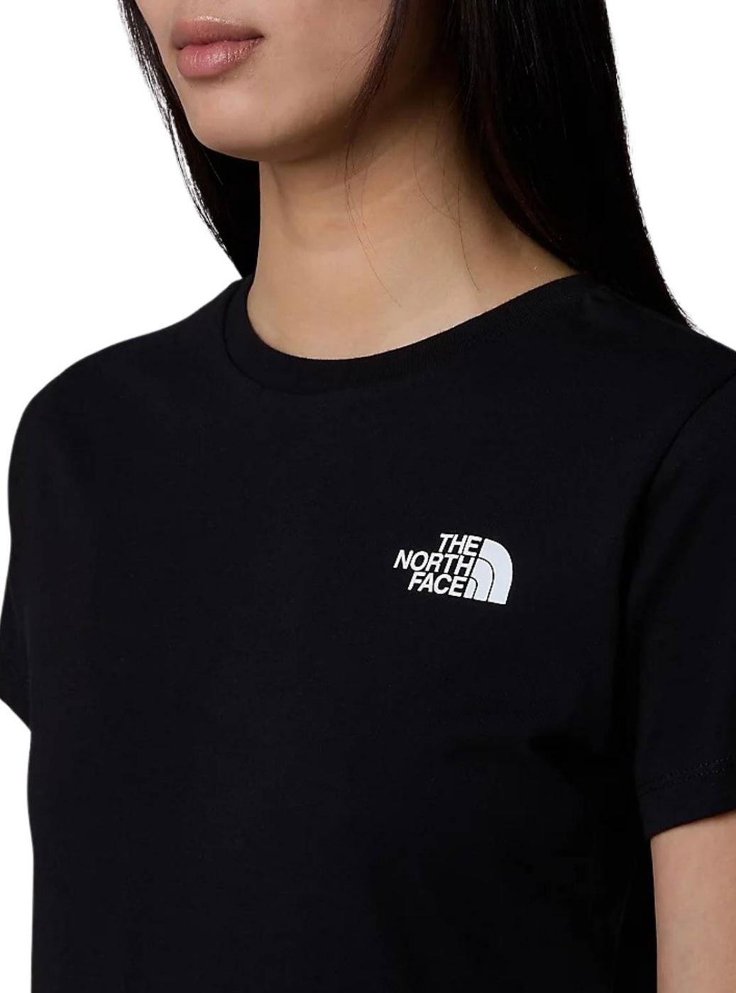 Camiseta The North Face Box preta para mulher