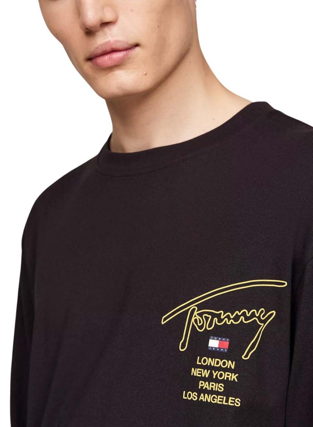 Camiseta Tommy Jeans Twist preto para homem