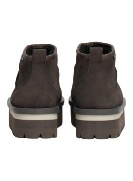 Botas Tommy Jeans Suede cinza para mulher