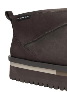 Botas Tommy Jeans Suede cinza para mulher