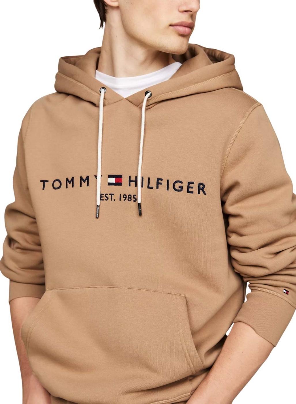 Moletom Tommy Hilfiger Hoody tostado para homem