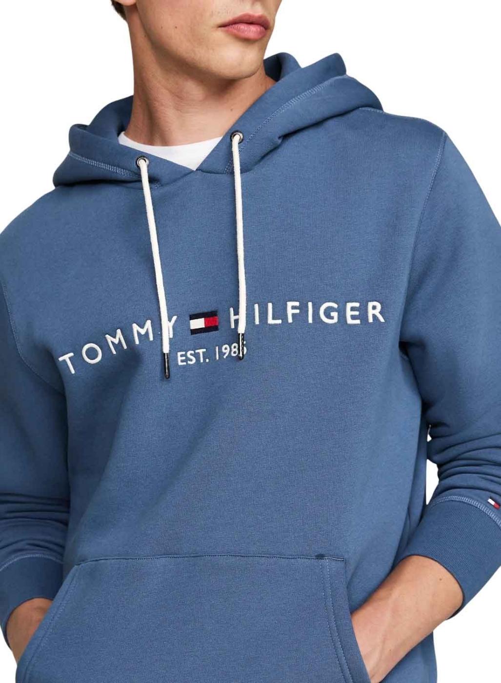 Moletom Tommy Hilfiger Hoody azul para homem