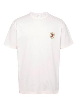 Camiseta Tommy Hilfiger Crest Flag branca para homem