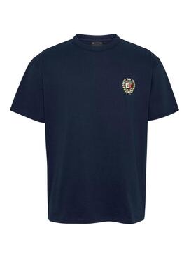 Camiseta Tommy Hilfiger Crest Flag azul para homem