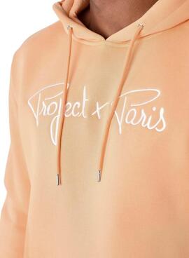 Moletom Project x Paris Hoodie Logo laranja para homem