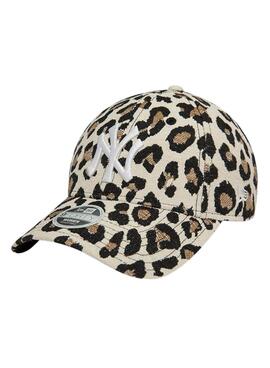 Boné New Era Animal Print leopardo para mulheres e homens