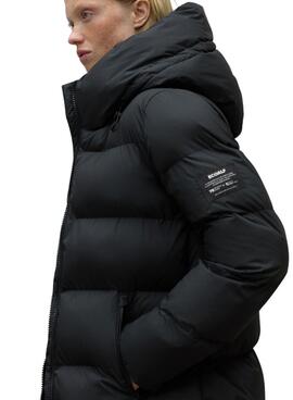 Casaco acolchoado Ecoalf Manliealf preto para mulher