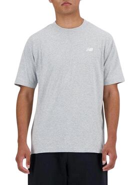 Camiseta New Balance Básica cinza para homem