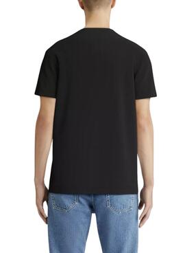 Camiseta Calvin Klein Jeans Monologo preto para homem